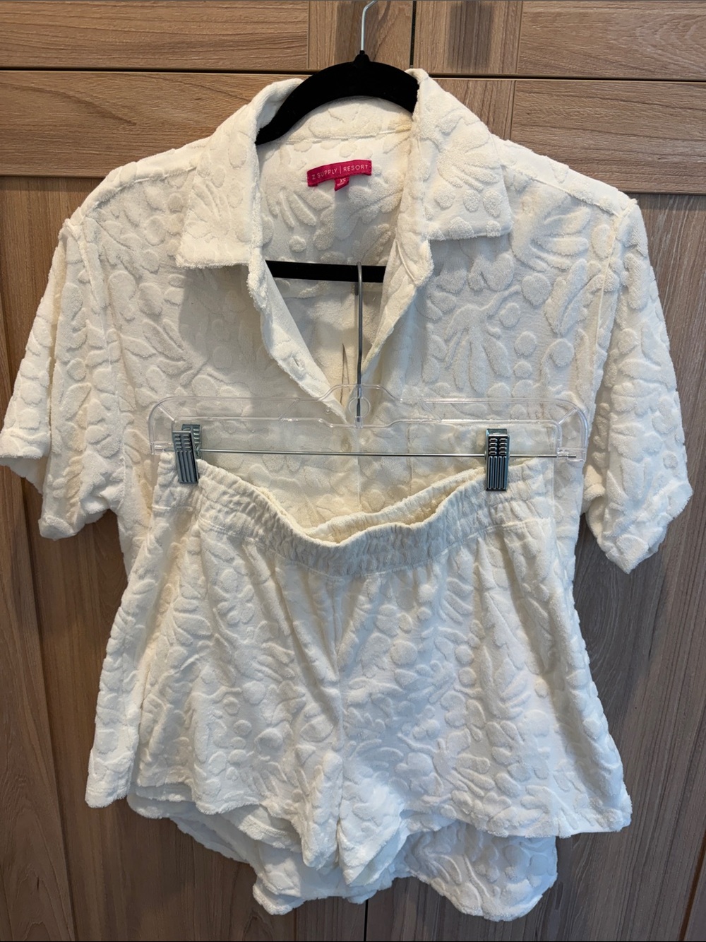 Z Supply White Textured Cabana Set/ cover-up